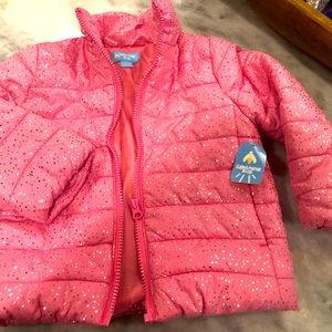 Lightning Bug Pink Sparkle Coat 2T NWT!